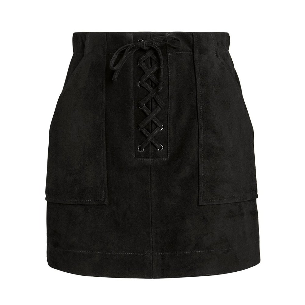 Intermix Exclusive Ainsley Suede Mini Skirt NWT